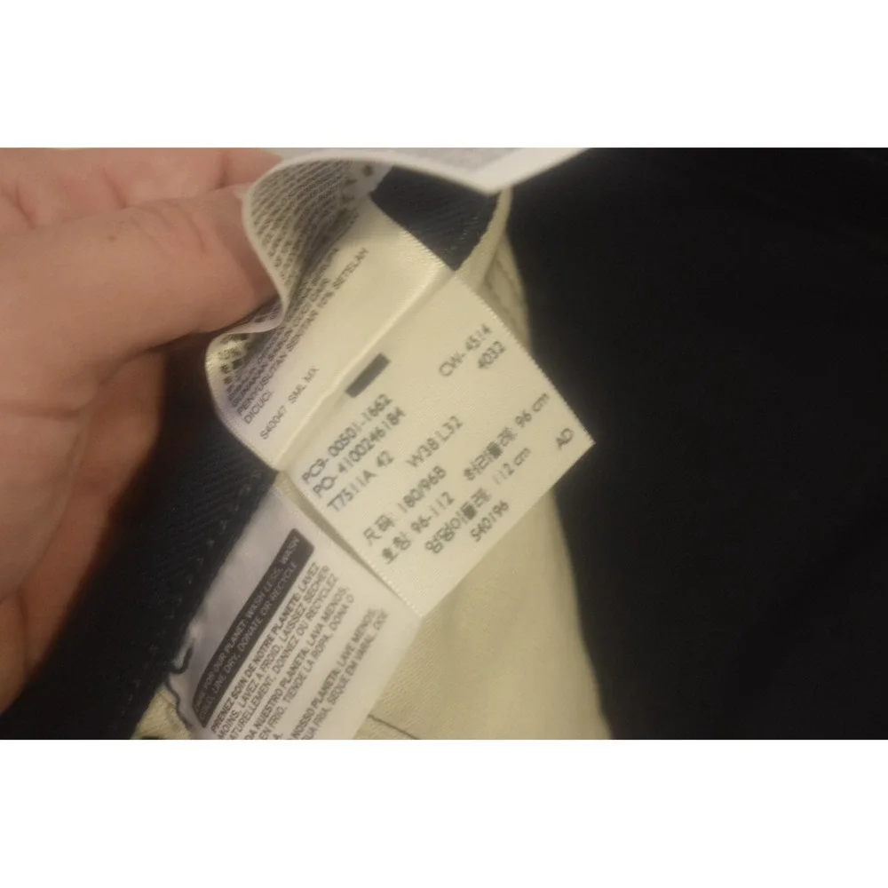 Levi's 501 XX Button Fly Denim Blue Jeans Straight Leg Mens Size 38 x 32‎